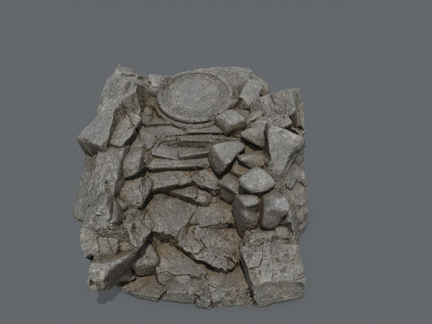 Old temple 3D Модель