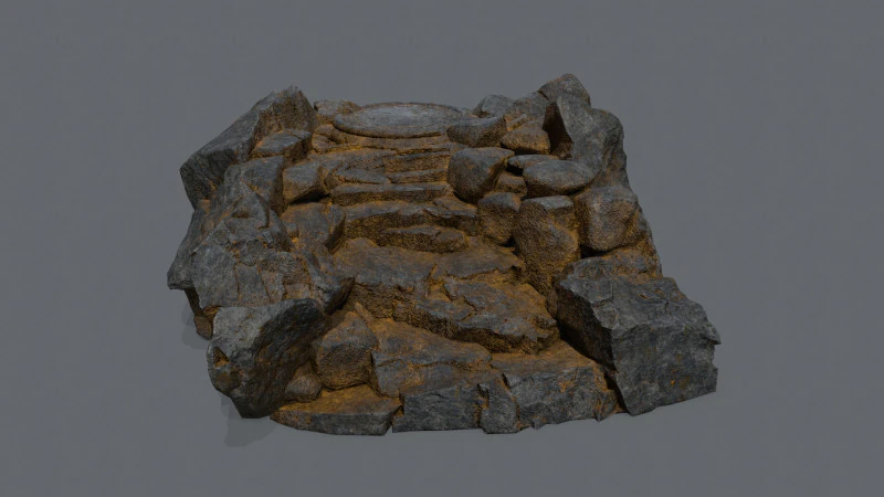 오래된 사원 3D 모델 .c4d .max .obj .3ds .fbx .stl .blend 