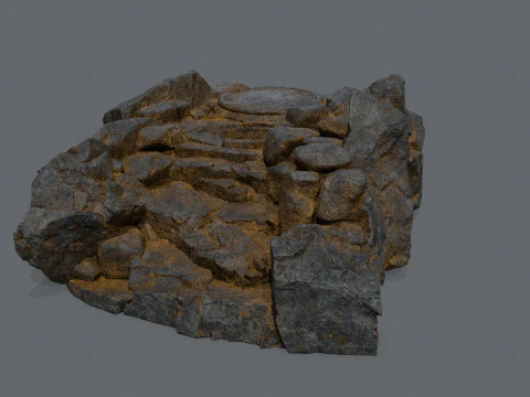 오래된 사원 3D 모델