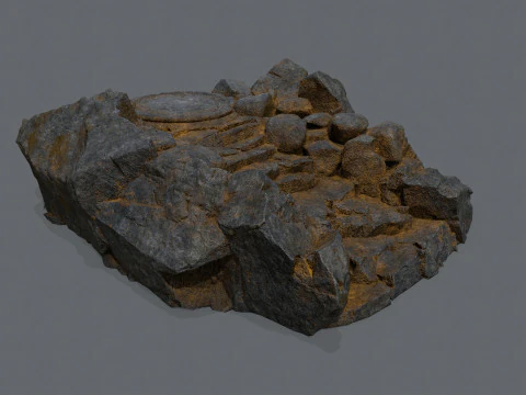 오래된 사원 3D 모델