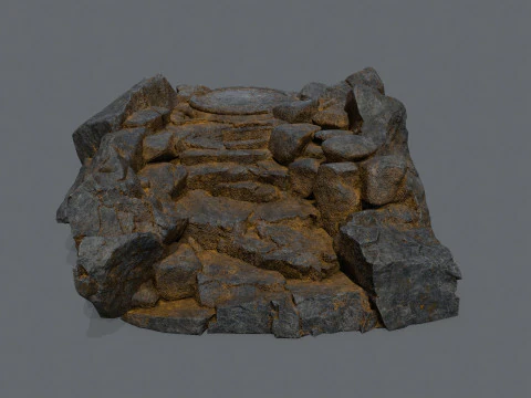 오래된 사원 3D 모델