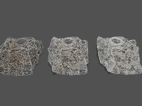 오래된 사원 3D 모델