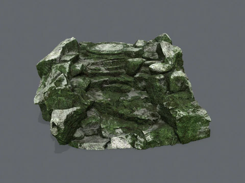 Old stairs 3D Model