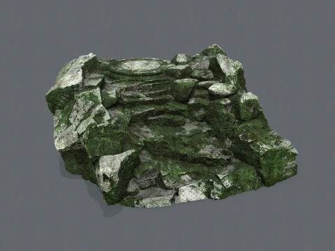 Old stairs 3D Model