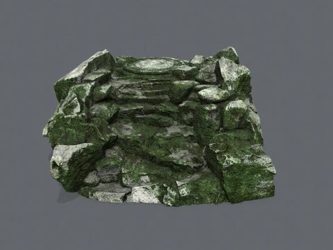 Old stairs 3D Model