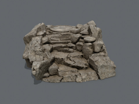 Old temple Modèle 3D