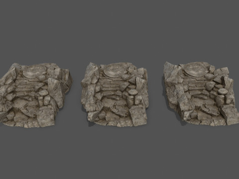 Old temple Modèle 3D