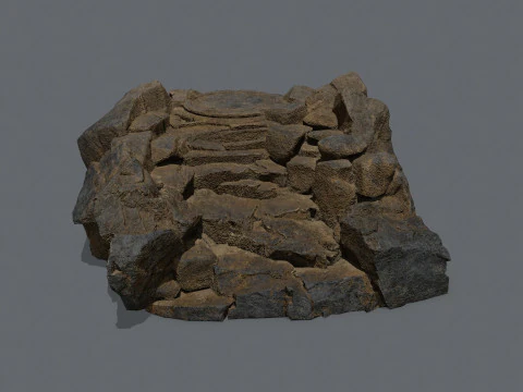 Old stairs 3D Model