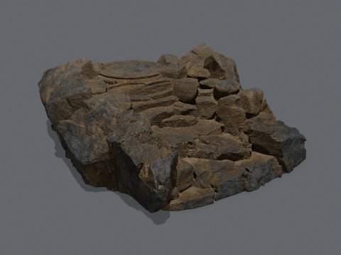Old stairs Modèle 3D