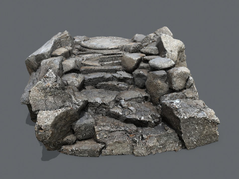 Old temple 3Dモデル