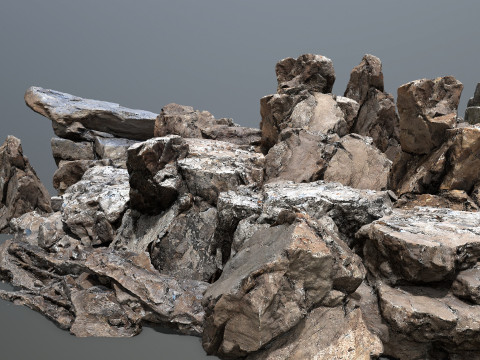 Cliff rocks 3D Model