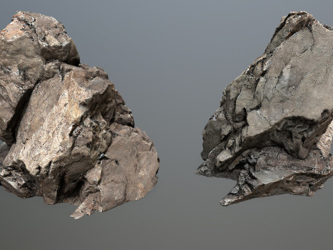 Cliff rocks 3D Model