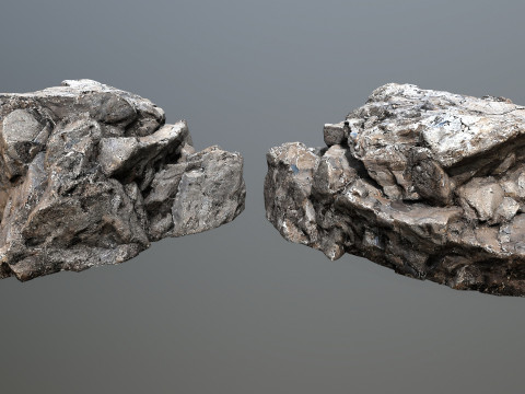 Cliff rocks 3D Model