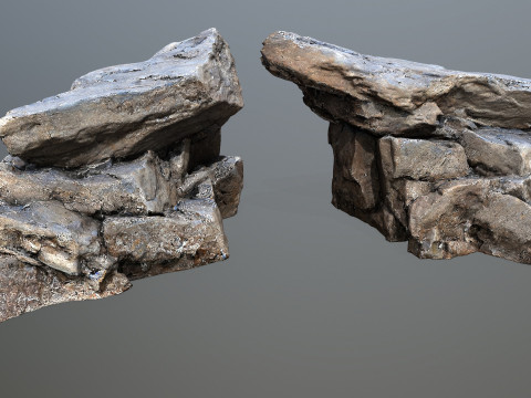 Cliff rocks 3D Model