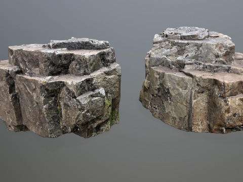 Cliff rocks 3D Model