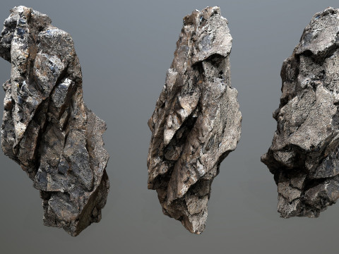 Cliff rocks 3D Model