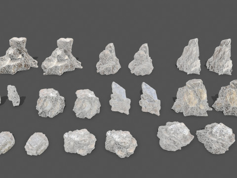 Cliff rocks 3D Model