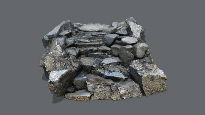 Old stairs Modelo 3D .c4d .max .obj .3ds .fbx .stl .blend