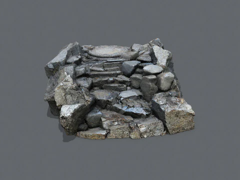 Old stairs 3D Model