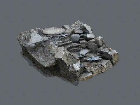 Old stairs 3D Model