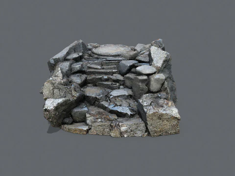 Old stairs 3D Model