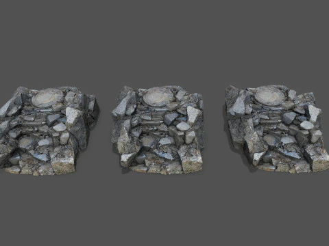 Old stairs 3D Model