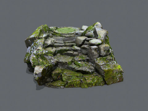 Old stairs 3D Model