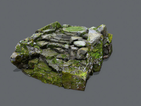 Old stairs 3D मॉडल