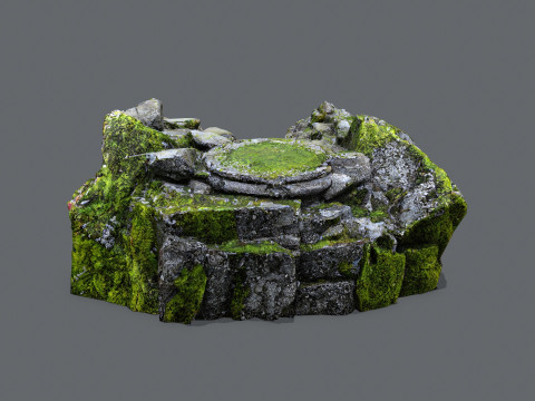 Old stairs 3D मॉडल