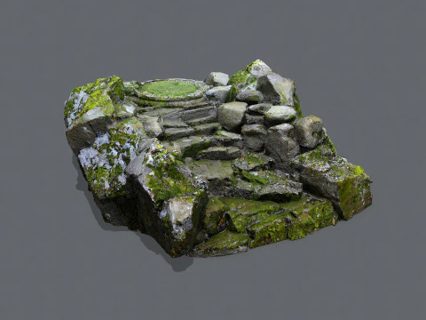 Old stairs 3D Model