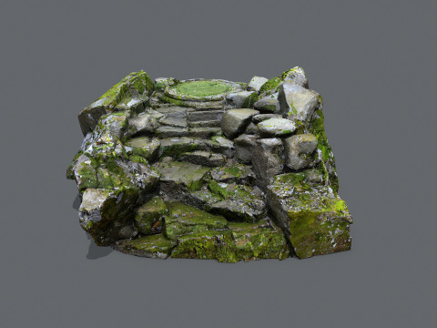 Old stairs 3D मॉडल