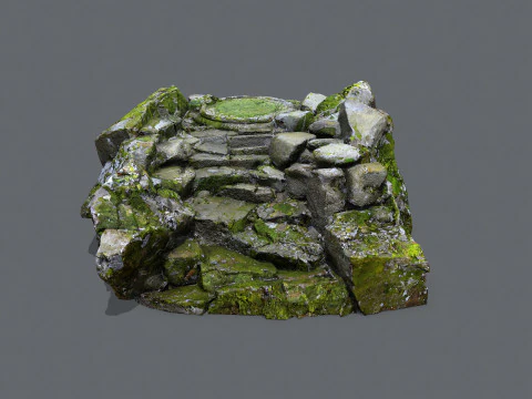 Old stairs 3D Model