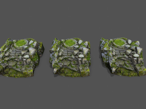 Old stairs 3D मॉडल