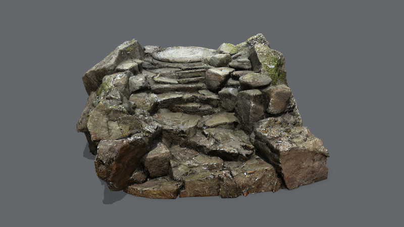 Old temple 3Dモデル .c4d .max .obj .3ds .fbx .stl .blend