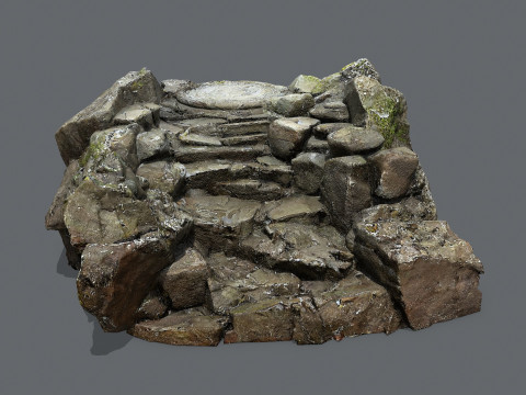 Old temple Modelo 3D