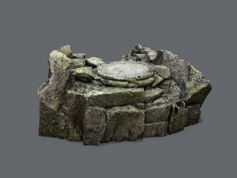 Old temple 3Dモデル