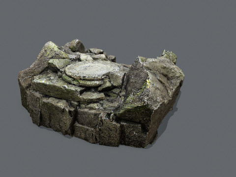 Old temple 3Dモデル