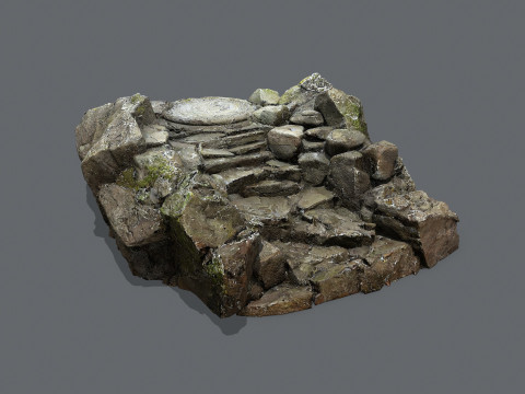 Old temple 3Dモデル