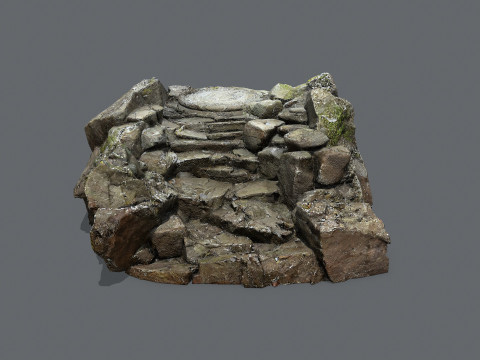 Old temple 3Dモデル