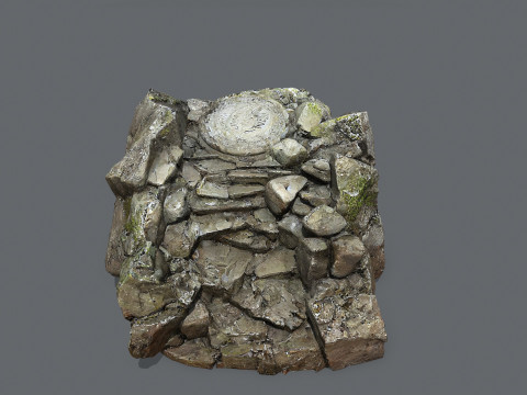 Old temple 3Dモデル