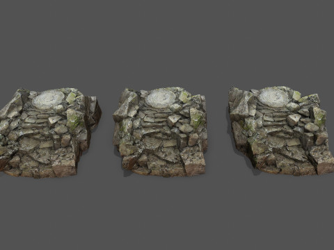 Old temple 3Dモデル