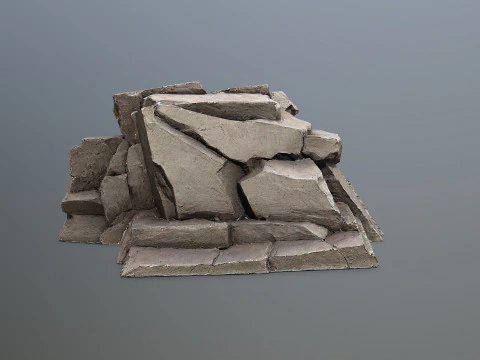 Desert rocks 3D Model