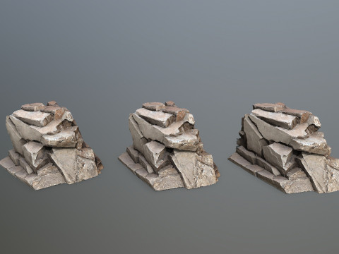 Desert rocks 3Dモデル