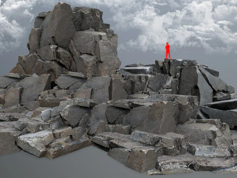 Rocce della scogliera Modello 3D