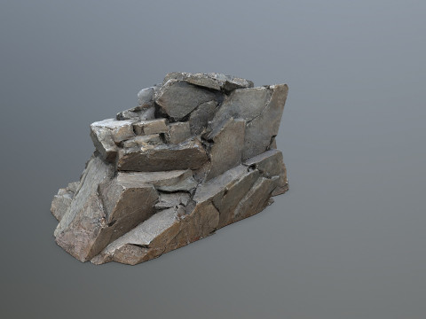 Cliff rocks Modello 3D
