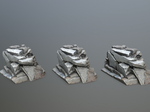 Cliff rocks Modello 3D