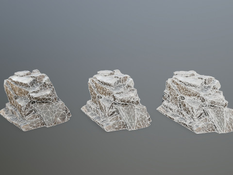 Desert rocks 3D-Modell