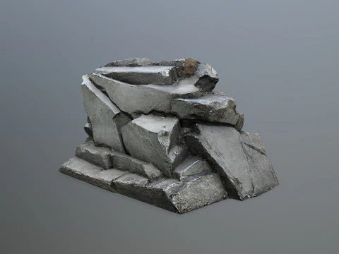 Rocas del acantilado Modelo 3D