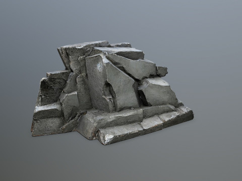 Cliff rocks 3D Модель