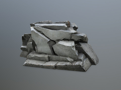 Cliff rocks 3D Модель